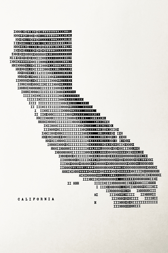 Hand typed California